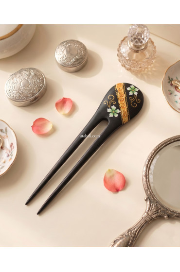 Painted Wooden Hair Stick